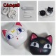 D-CA0428 CAT CONTACT LENS CASE WITH MIRROR