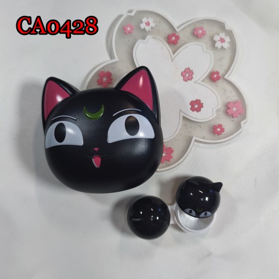 D-CA0428 CAT CONTACT LENS CASE WITH MIRROR
