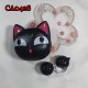 D-CA0428 CAT CONTACT LENS CASE WITH MIRROR