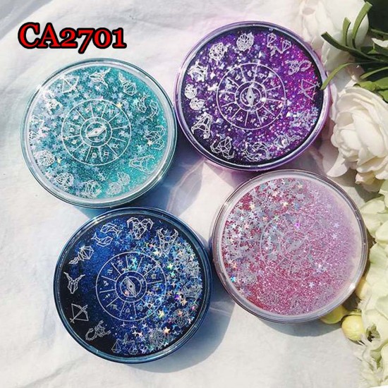 D-CA2701 CONSTELLATION QUICKSAND CONTACT LENS CASE WITH MIRROR