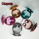 D-CA3103 COBBLESTONE MIRROR BOX CONTACT LENS CASE WITH MIRROR