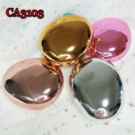 D-CA3103 COBBLESTONE MIRROR BOX CONTACT LENS CASE WITH MIRROR