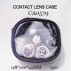 D-CA0579 2PCS CHANEL SET FLOWER TUSSES CONTACT LENS CASE WITH MIRROR