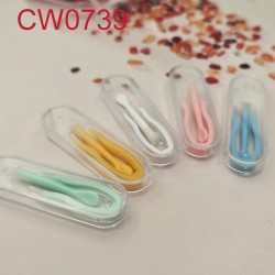 D-CW0739 PLASTIC CONTACT LENS TWEEZERS AND INSERTER SET (5PCS MIX）