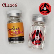 C-CL2206 22MM FULL EYE KAKASHI RED SCLERA COLOR CONTACT LENS(2PCS/PAIR)
