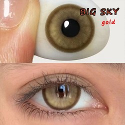 B-BIG SKY GOLD COLOR SOFT CONTACT LENS (2PCS/PAIR)