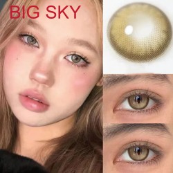 B-BIG SKY GOLD COLOR SOFT CONTACT LENS (2PCS/PAIR)