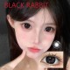 B-BLACK RABBIT COLOR SOFT CONTACT LENS (2PCS/PAIR)
