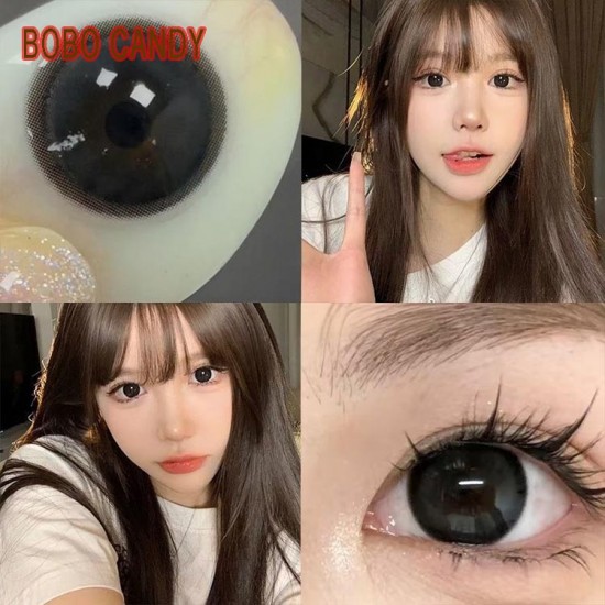 B-BOBO CANDY BLACK COLOR SOFT CONTACT LENS (2PCS/PAIR)