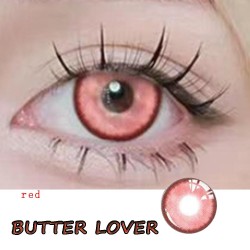 B-BUTTER LOVER RED COLOR SOFT CONTACT LENS (2PCS/PAIR)