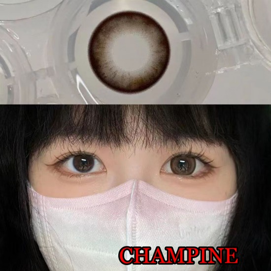 B-CHAMPINE RUM COLOR SOFT CONTACT LENS (2PCS/PAIR)