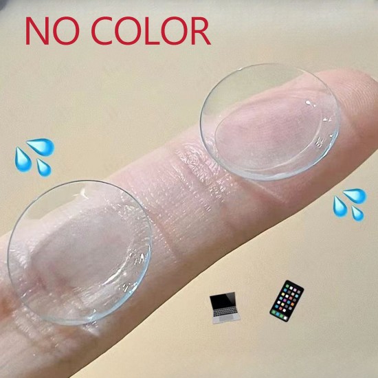 B-NO COLOR (-1.00 TO -12.00) YEARLY MYOPIA CLEAR CONTACT LENS (2PCS/PAIR)