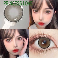 A-PRINCESS LOVE BROWN COLOR CONTACT LENS (2PCS/PAIR)
