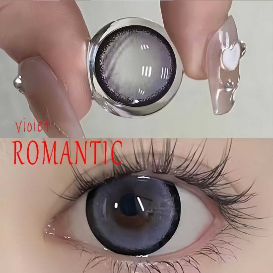 B-ROMANTIC VIOLET COLOR SOFT CONTACT LENS (2PCS/PAIR)