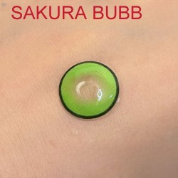 A-SAKURA BUBB GREEN COLOR SOFT CONTACT LENS (2PCS/PAIR)