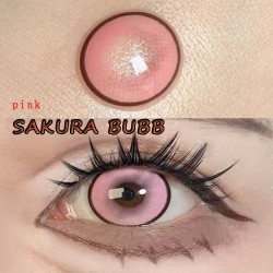 A-SAKURA BUBB PINK COLOR SOFT CONTACT LENS (2PCS/PAIR)