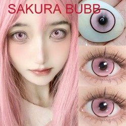 A-SAKURA BUBB PINK COLOR SOFT CONTACT LENS (2PCS/PAIR)