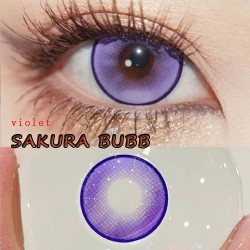 A-SAKURA BUBB VIOLET COLOR SOFT CONTACT LENS (2PCS/PAIR)