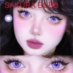 A-SAKURA BUBB VIOLET COLOR SOFT CONTACT LENS (2PCS/PAIR)