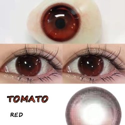 A-TOMATO RED COSPLAY COLOR CONTACT LENS  (2PCS/PAIR)