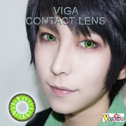 A-VIGA GREEN COLOR SOFT CONTACT LENS (2PCS/PAIR)