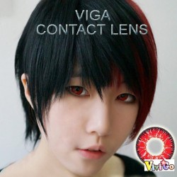 A-VIGA RED COLOR SOFT CONTACT LENS (2PCS/PAIR)