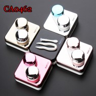 D-CA0462 SQUARE CONTACT LENS CASE WITH MIRROR