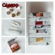 D-CA2509 SQUARE MARBLE ROUND CONTACT LENS CASE WITH MIRROR