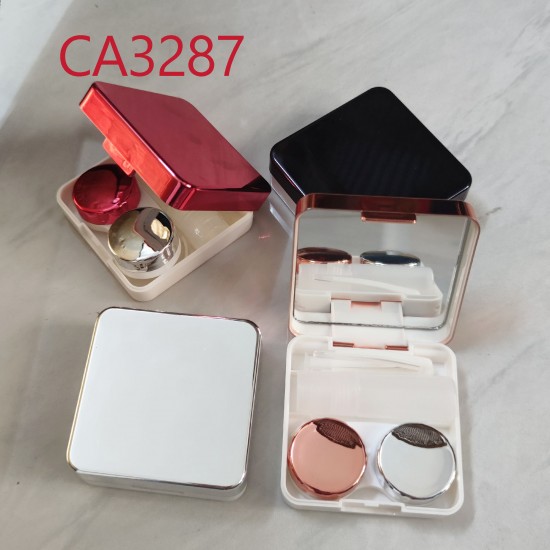 D-CA3287 MIRROR SQUARE CONTACT LENS  CASE 
