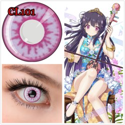 A-CL101 PINK TEMP COSPLAY COLOR CONTACT LENS (2PCS/PAIR)