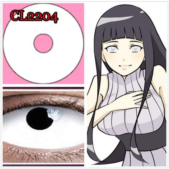C-CL2204 22MM FULL EYE WHITE SCLERA COLOR CONTACT LENS  (2PCS/PAIR)
