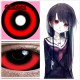 C-CL2221 RED BLACK DEVIL SCLERA 22MM COLOR CONTACT LENS (2PCS/PAIR)