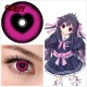 A-CL377 SWEET HEART HOTPINK COSPLAY COLOR CONTACT LENS (2PCS/PAIR)