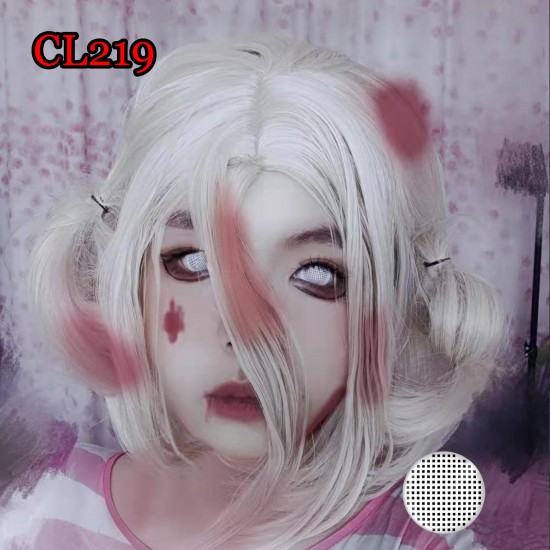A-CL219 WHITE MESH COSPLAY COLOR CONTACT LENS (2PCS/PAIR)