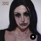 C-CL2202 22MM FULL EYE BLACK SCLERA COLOR CONTACT LENS (2PCS/PAIR)