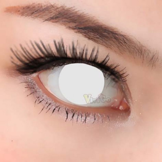 A-CL226 WHITE BLIND COSPLAY COLOR CONTACT LENS (2PCS/PAIR)
