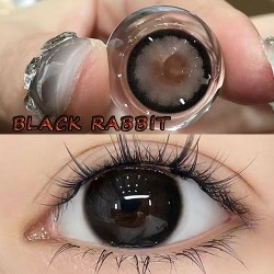 B-BLACK RABBIT COLOR SOFT CONTACT LENS (2PCS/PAIR)