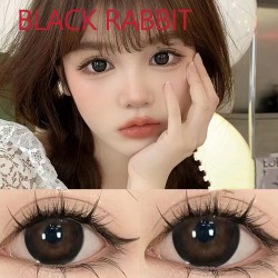 B-BLACK RABBIT COLOR SOFT CONTACT LENS (2PCS/PAIR)