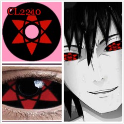 C-CL2210 22MM FULL EYE SAKUKE RED SCLERA COLOR CONTACT LENS(2PCS/PAIR)